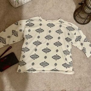 Tribal Print Blouse Top